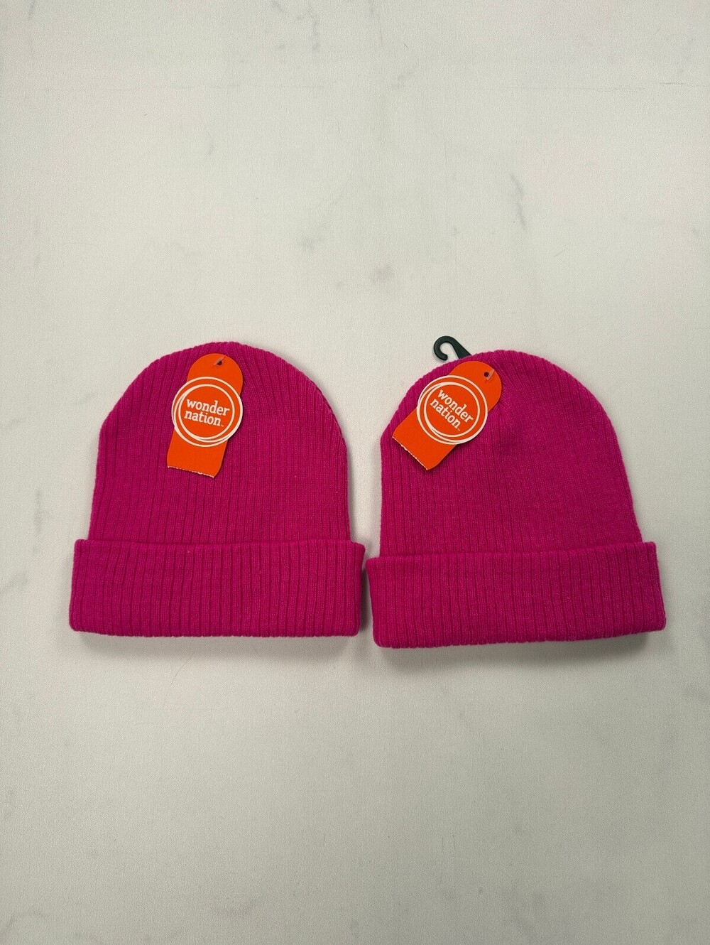 Wonder Nation Beanie Hot Pink Contemporary Statement Piece - Girls One Size